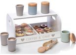 Kaufladensortiment MUSTERKIND "Coffe & Cake Box, Vanilla", bunt, Kaufladensortimente, Kinder, Holz