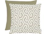 Dekokissen APELT "Tiago" Gr. 1, beige (beige, gemustert), B:45cm H:5cm L:45cm, Baumwolle, Polyester, Dekokissen_Sitzkissen_Kissenhüllen, Wendekissenhülle mit Füllung, 1 Stück