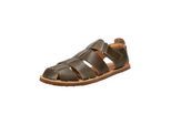 Sandale PIKOLINOS "PIKOLINOS Sandalen Leder", Herren, Gr. 44, dunkelbraun, Leder, Schuhe Sandale