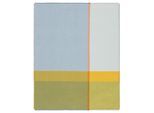 Plaid BIEDERLACK "Plaid Summer", great blau, B:130cm L:170cm, Baumwolle, Polyacryl, Wohndecken, sommerliches Plaid mit Fransen