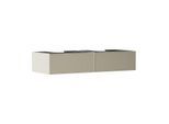 hansgrohe Xevolos E Waschtischunterschrank 54317390 1370x550x275mm, 2 Schubladen, sandbeige matt, bronze Struktur