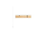 SoBuy Bildschirmerhöhung mit 3 Schubladen Holzfarbe 60x22x11cm Modern