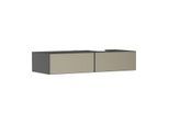 hansgrohe Xevolos E Waschtischunterschrank 54324390 1370x550x275mm, 2 Schubladen, rechts, schiefergrau matt, bronze Struktur