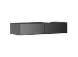 hansgrohe Xevolos E Waschtischunterschrank 54324770 1370x550x275mm, 2 Schubladen, rechts, schiefergrau matt, schiefergrau metallic