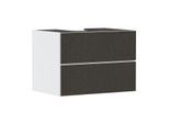 hansgrohe Xevolos E Waschtischunterschrank 54187660 780x555x550mm, 2 Schubladen, mattweiß, Textil dunkelgrau