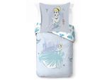 Kinderbettwäsche DISNEY "Disney Cinderella Bettbezug-Set 135x200 cm + Kissenbezug 80x80 cm", blau, B/L: 137cm x 200cm, 1 Stk., 1 Stk., Washed Cotton, B/L: 80cm x 80cm, 2 tlg., Washed Cotton, Obermaterial: 100% Baumwolle, Bettwäsche, 100 % Baumwolle, maschinenwaschbar, wendbar
