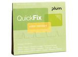plum Pflaster-Nachfüllpackung QuickFix, Water Resistant, VE 6 à 45 Stk, HxB 72 x 25 mm