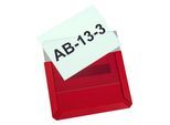 EICHNER Magnet-Sichttasche aus Hart-PVC, VE 10 Stk, Format DIN A6 quer, rot, ab 2 VE