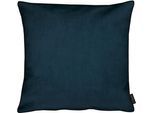 Dekokissen APELT "Ruby" Gr. 2, blau (blau, unifarben), B:45cm H:5cm L:45cm, Polyester, Dekokissen_Sitzkissen_Kissenhüllen, Kissenhülle mit Füllung, 1 Stück