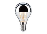 PAULMANN LED-Leuchtmittel "Tropfen Kopfspiegel 220lm 2700K 2,6W silber 230V", Energieeffizienz: G (A-G), silberfarben, L:7,8cm Ø:4,5cm, Leuchtmittel