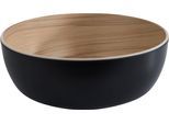Obstschale APS "Frida", schwarz, H:7,5cm Ø:21,5cm, Melamin, Schüsseln, Obstschale, Ø 21,5 cm, 1,8 Liter