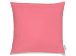 Dekokissen APELT "3800", pink (pink, unifarben), B:40cm L:40cm, Obermaterial: 75% Polyester, 25% Baumwolle, Dekokissen_Sitzkissen_Kissenhüllen, Dekokissen, Statement-Reißverschluss