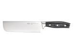 Kochmesser RÖSLE "Nakirimesser WOLFGREY, 18 cm, Griff Pakka", silberfarben, Klingenlänge 18cm, X50 CrMoV15 Klingenstahl, Kochmesser, Kochmesser