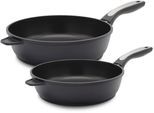 Pfannen-Set KRÜGER "Delta", schwarz, Pfannen, Pfannen-Set, Ø 24/28 cm, Induktion