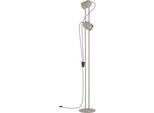 EGLO Stehlampe "TILSTON Stehlampe - Stahl - E14 - 2X8W - IP20", sandfarben, 2, H: 142,5cm, 1 Stk., Leuchten, Standlampe, 2 schwenkbare Spots, Leselampe, L12,5 x B13 x H142,5 cm, Stehlampe