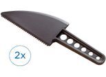 Tortenmesser RUCO, schwarz, Kunststoff, Kochmesser, Tortenmesser, Antikratz-Tortenmesser/Tortenheber, 2er Set