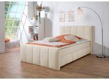 Boxbett HOME AFFAIRE "Hanelore inkl. Bettkasten und Topper", beige, B:152cm L:220cm, Komplettbetten, Boxbett, Boxbett mit Bettkasten und Fußteil, inkl. Topper