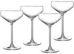 Champagnerglas RITZENHOFF & BREKER "Rumba", transparent, B:10cm H:17cm Ø:10cm, Glas, Trinkgefäße, Champagnerglas, Champagnerschale im 4er Set, je 300 ml