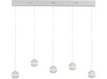 LED Pendelleuchte "LINI", weiß, 5, H: 22cm, 1 Stk., SCHÖNER WOHNEN-KOLLEKTION, Leuchten, SCHÖNER WOHNEN Kollektion, 3-Stufen Dimmer, Comfort-Lift, LED Pendelleuchte