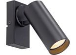 LED Deckenleuchte "RIK", schwarz, 1, H: 10,5cm, 1 Stk., SCHÖNER WOHNEN-KOLLEKTION, Leuchten, SCHÖNER WOHNEN Kollektion, dreh- und schwenkbar, LED Deckenleuchte