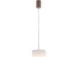 PAUL NEUHAUS LED Pendelleuchte "MARIKA", braun (sand), 1, Ø 20cm H: 50cm, 1 Stk., Leuchten, Dimmbar über den Lichtschalter, Memory, Opalgläser, Comfort-Lift, LED Pendelleuchte