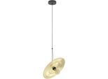 EGLO Hängeleuchte "LINTMILL Pendellampe - Stahl - E27 - 1X40W - IP20", schwarz, 1, Ø 40cm H: 110cm, 1 Stk., Leuchten, Hängelampe, Deckenlampe, Wohnzimmer, Esszimmer, H110 x Ø40 cm, Hängeleuchte