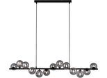 LED Pendelleuchte "DUBAI", schwarz, 13, H: 100cm, 1 Stk., SCHÖNER WOHNEN-KOLLEKTION, Leuchten, SCHÖNER WOHNEN Kollektion, Höheneinstellbar, Rauchgläser, LED Pendelleuchte