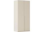Kleiderschrank "Schrank Garderobe Ankleide Schlafzimmer Flur SERINA Eyecatcher", beige, beige mattglas (champagner), B:101cm H:223cm T:61cm, Holzwerkstoff, LEGER HOME BY LENA GERCKE, Schränke, Kleiderschrank, in 6 Breiten, 3 Ausführungen und mit Front Glas oder Dekor MADE IN GERMANY