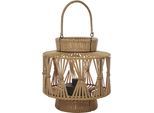 LUXFORM Gartenleuchte "Luxform USB Alhambra Large", braun, H: 29cm, 1 Stk., Leuchten, LED-Gartenleuchte, Akkubetrieben, aufladbar über USB, Gartenleuchte