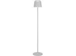 EGLO Stehlampe "MANNERA-L Stehlampe - Alu, Stahl - LED - 4,3W - IP54", grau, 1, Ø 16cm H: 140cm, 1 Stk., Leuchten, Standleuchte, Leselampe, Wohzimmer, Schlafzimmer, H140 x Ø16 cm, Stehlampe