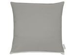 Dekokissen APELT "3800", grau (grau, unifarben), B:49cm L:49cm, Obermaterial: 75% Polyester, 25% Baumwolle, Dekokissen_Sitzkissen_Kissenhüllen, Dekokissen, Statement-Reißverschluss