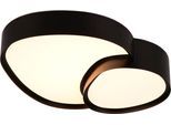 TRIO LEUCHTEN LED Deckenleuchte "RISE, LED Deckenlampe 21W 2400 Lumen warmweiß bis kaltweiß 2700-6500K", schwarz (schwarz matt), 1, H: 11,5cm, 1 Stk., Leuchten, Fernbedienung dimmbar Memoryfunktion Nachtlicht CCT Lichtfarbe wählbar, LED Deckenleuchte