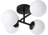 EGLO LED Deckenleuchte "CASTROVIDO Deckenlampe - Stahl - G9 - 4X4,2W - IP44", schwarz, 4, H: 19,5cm, 1 Stk., Leuchten, Wohzimmerlampe, Esszimmerlampe, Flur, Schlafzimmer,L47,5xB38,5xH19,5cm, LED Deckenleuchte