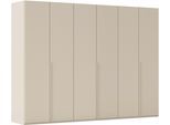 Kleiderschrank "Schrank Garderobe Ankleide Schlafzimmer Flur SERINA Eyecatcher", beige (beige, beige mattglas (champagner)), B:301cm H:223cm T:61cm, Holzwerkstoff, LEGER HOME BY LENA GERCKE, Schränke, Kleiderschrank, in 6 Breiten, 3 Ausführungen und mit Front Glas oder Dekor MADE IN GERMANY
