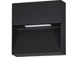 EGLO Wandleuchte "Maruggio Wandlampe, Außenbeleuchtung Hauswand, Aluminium, IP65, Lampe", schwarz, 1, H: 15cm, 1 Stk., Leuchten, Wand-/Deckenleuchte - L15 x H15 x AL3,5 cm - schwarz - 1X4,8W inkl., Wandleuchte