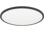 EGLO Deckenleuchte "Sarsina-Z Deckenlampe, ZigBee 3.0, Deckenlampe, Metall, Flurlampe", schwarz, 1, Ø 60cm H: 5,2cm, 1 Stk., Leuchten, Wand-/Deckenleuchte - H5,2 x Ø60 cm - schwarz - 41W inkl., Deckenleuchte