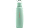 Thermoflasche SODASTREAM "Metallflasche Fizz&go COOL DWS, 0,9 l, Trinkflasche", mint, H:28cm, Edelstahl, Kunststoff, Trinkflaschen, Thermoflasche, kompatibel mit SodaStream DUO, E-DUO, TERRA, ART & ENSO Wassersprudler