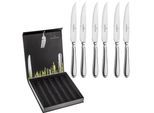 Steakmesser "Landhaus, im Geschenkkarton", silber (silberfarben), B:19,3mm, Edelstahl, PICARD & WIELPÜTZ SOLINGEN, Essmesser, Steakmesser, praktisches Steakmesser-Set