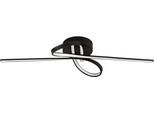 EGLO Deckenleuchte "Selvina 1 Deckenlampe, Aluminium. Stahl und Kunststoff, Flurlampe", schwarz, 2, H: 11,5cm, 1 Stk., Leuchten, Deckenlampe 65 x 13 cm, Flurlampe, Küchenlampe, Wohnzimmerlampe, Deckenleuchte