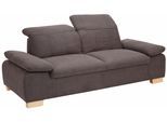 2,5-Sitzer HOME AFFAIRE "Bergamo Multifunktions-Couch, elegant und komfortabel", braun (espresso), B:215cm H:77cm T:90cm, Chenille 100% Polyester;Struktur fein ( 100% Polyester);Luxus-Kunstleder;Struktur weich (100% Polyester), Sofas, 2 5-Sitzer, mit Armlehn-und Rückenfunktion, Federkern