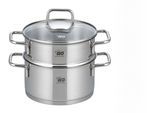 Dampfgartopf ELO, silber (silberfarben), Ø:18cm, Töpfe, Dampfgartopf, Dampfkochtopf, Ø 18 cm, Induktion