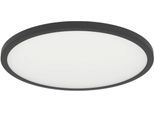 EGLO Deckenleuchte "Sarsina-Z Deckenlampe, ZigBee 3.0, Deckenlampe, Metall, Flurlampe", schwarz, 1, Ø 45cm H: 5,2cm, 1 Stk., Leuchten, Wand-/Deckenleuchte - H5,2 x Ø45 cm - schwarz - 33,5W inkl., Deckenleuchte
