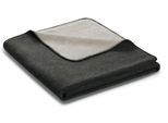 Wohndecke BIEDERLACK "Melange", silber (anthrazit, silberfarben), B:150cm L:200cm, Baumwolle, Polyacryl, Polyester, Wohndecken, Wohndecke, mit geketteltem Zierstich