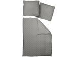 Wendebettwäsche ADAM "Indian Cortezada light", grau, B/L: 155cm x 220cm, 1 Stk., 1 Stk., Renforcé, B/L: 80cm x 80cm, 2 Stk., Renforcé, Obermaterial: 100% Baumwolle, Bettwäsche, Wendebettwäsche, aus 100 % Bio-Baumwolle, 2 teilig - Bettwäsche Set