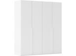 Kleiderschrank "Schrank Garderobe Ankleide Schlafzimmer Flur SERINA Eyecatcher", weiß (alpinweiß), B:201cm H:223cm T:61cm, Holzwerkstoff, LEGER HOME BY LENA GERCKE, Schränke, Kleiderschrank, in 6 Breiten, 3 Ausführungen und mit Front Glas oder Dekor MADE IN GERMANY