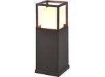 LED Außen-Stehlampe TRIO LEUCHTEN "WITHAM, Outdoor Garten Stehleuchte Höhe 40cm, 14,5W LED, 1450 Lumen", grau (anthrazit), B:15cm H:40cm T:15cm, Leuchten, LED Außen-Stehlampe, Lichtfarbe einstellbar warmweiß bis kaltweiß 2300/3000/4000K, IP54