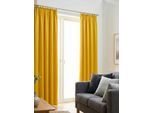 Vorhang WIRTH "Dim out" Gr. 2, gelb, B:145cm H:180cm, Polyester, Gardinen, Vorhang