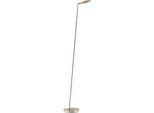 PAUL NEUHAUS LED Stehlampe "AKKU BENTE", silber (messingfarben), 1, Ø 22cm H: 145cm, 1 Stk., Leuchten, Tastdimmer, CCT 2700-5000K, Memory, Akku betrieben, flexibel, LED Stehlampe