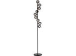LED Stehlampe "DUBAI", schwarz, 9, Ø 25cm H: 164cm, 1 Stk., SCHÖNER WOHNEN-KOLLEKTION, Leuchten, SCHÖNER WOHNEN Kollektion, Fußschalter, LED Stehlampe