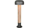TRIO LEUCHTEN Außen-Stehlampe "FRASER, Outdoor Stehleuchte Höhe 54cm, exkl 1x E27 max 10W, IP54", grau, 1, Ø 19cm H: 54cm, 1 Stk., Leuchten, Wegeleuchte Garten Terrasse, Ø 19cm Höhe 54cm, Leuchtmittel wechselbar, Außen-Stehlampe